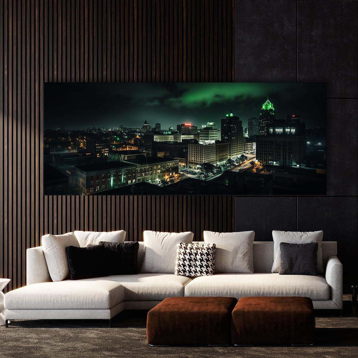 Sense Canvas Sense Canvas Atlanta City 26 Canvas Art - Home Decor Wall Art Print Poster Painting X-Large 60x24 / 1.5\"