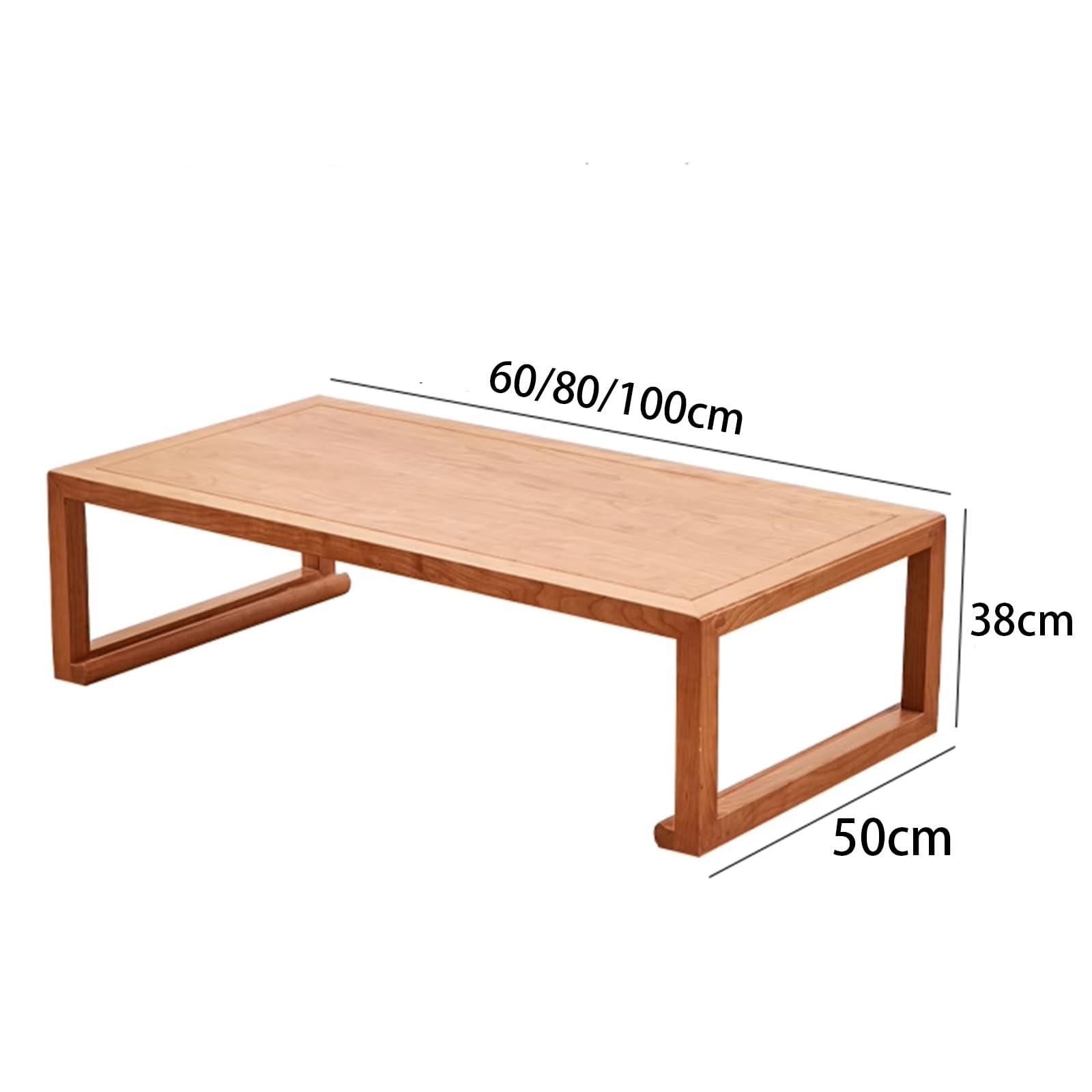 LXURY LXURY Low Height Coffee Table, Japanese Tea Table, Japanese Table for Floor Sitting Dining, Suitable for Tea Room, Balcony, Living Room, 100*50*38cm