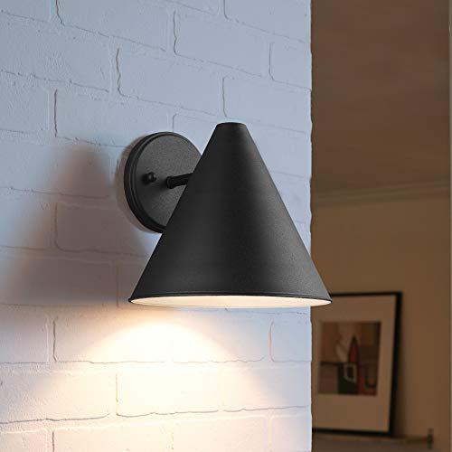 Sea Gull Lighting Sea Gull Lighting 8538501-12 Crittenden One Outdoor Wall Lantern Outside Lighting, Black Finish