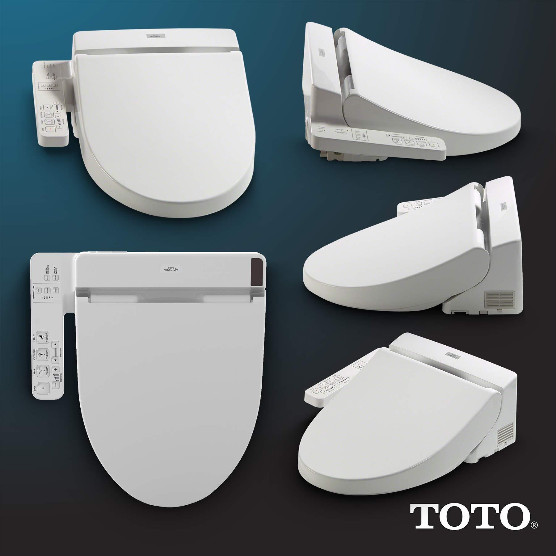 TOTO TOTO SW2014#01 A100 Electronic Bidet Toilet Cleansing Warm Water and Heated Seat, Elongated, Cotton White