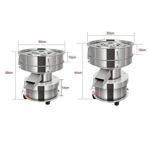 MLYYYDSS MLYYYDSS Automatic Powder Sifter, Stainless Steel Sieve Machine, Electric Screening Vibrating, Mesh Sifter Shaker Machine, for Granule Grain,110V-15cm