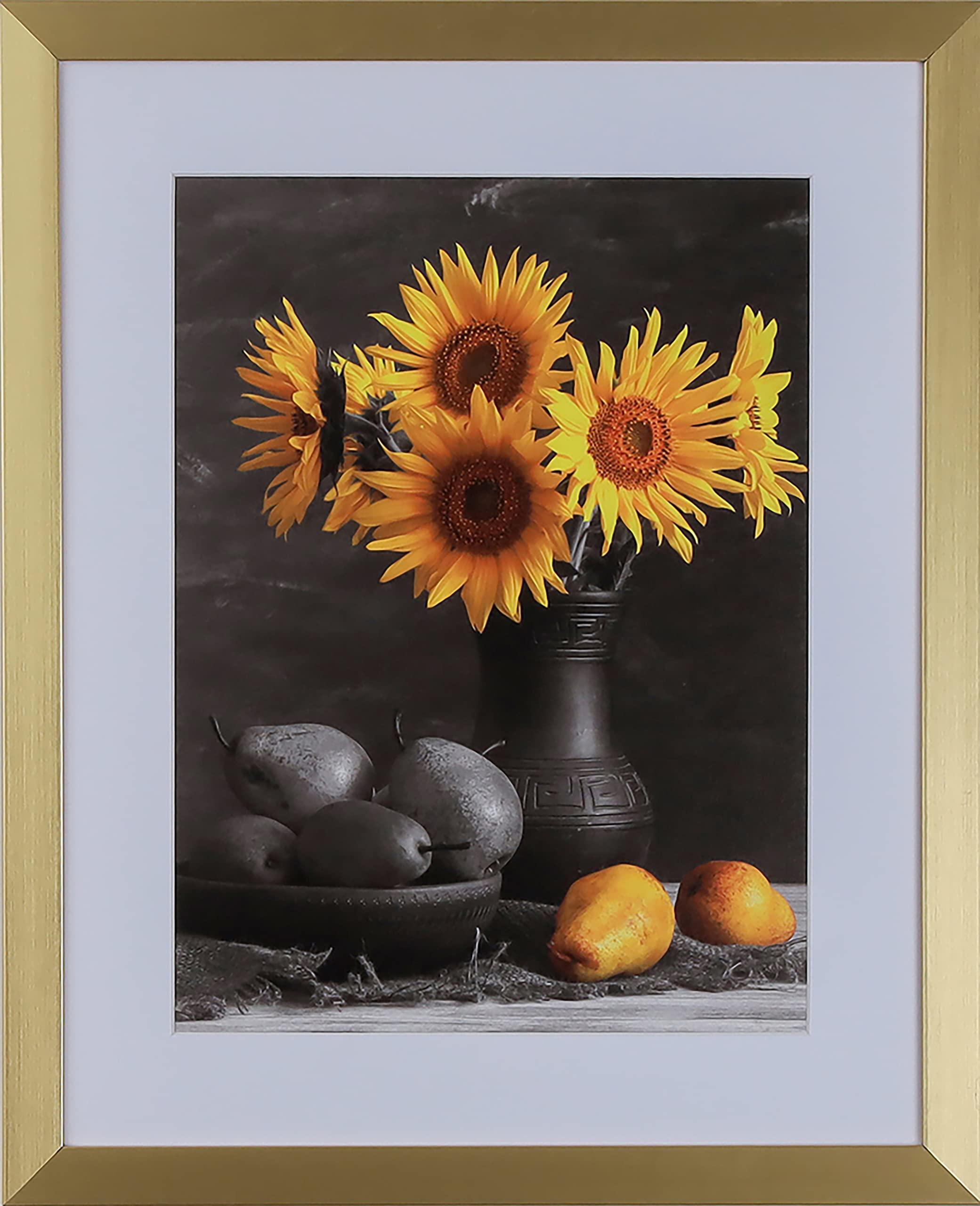 WHOLESALE ARTS AND FRAMES 1-1/8\" Polystyrene Modern 18x36 Picture Frame Gold 313VI, Made in USA 18x36 Poster Frame, 18x36 Ornate Frame for Oil Painting, 18x36 Canvas Frame, 18x36 Frames Gold