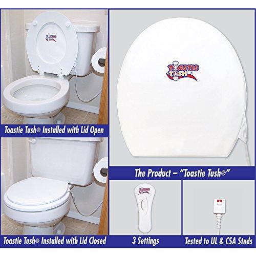 Toastie Tush Toastie Tush Round Easy to Use Toilet Seat Heater