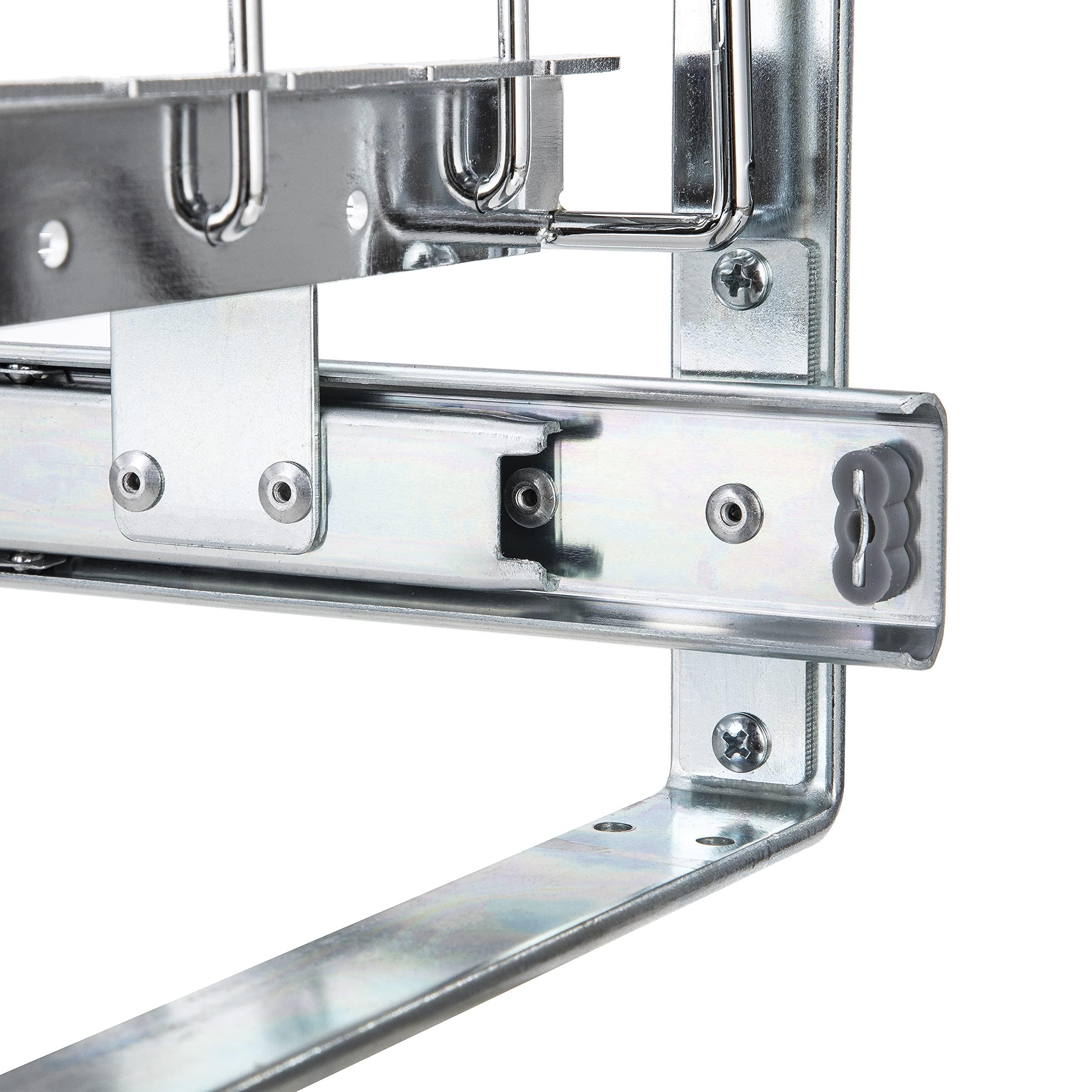 Home Zone Living Home Zone Living Pull Out Kitchen Cabinet Organizer with Two Tiers of Storage, 15 W x 20 D