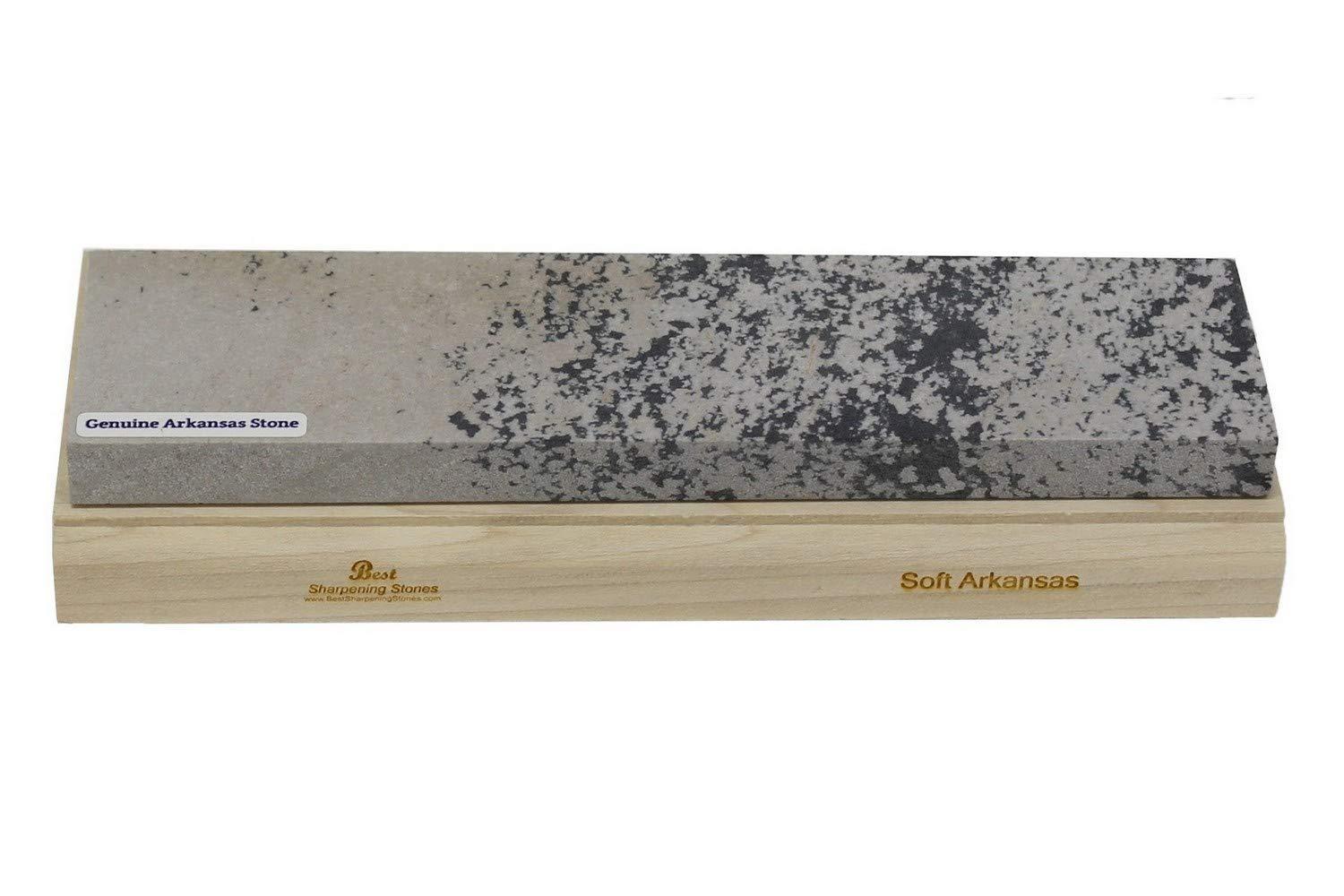 Best Sharpening Stones Arkansas Sharpening Stone Set - Wood Mounted 8"