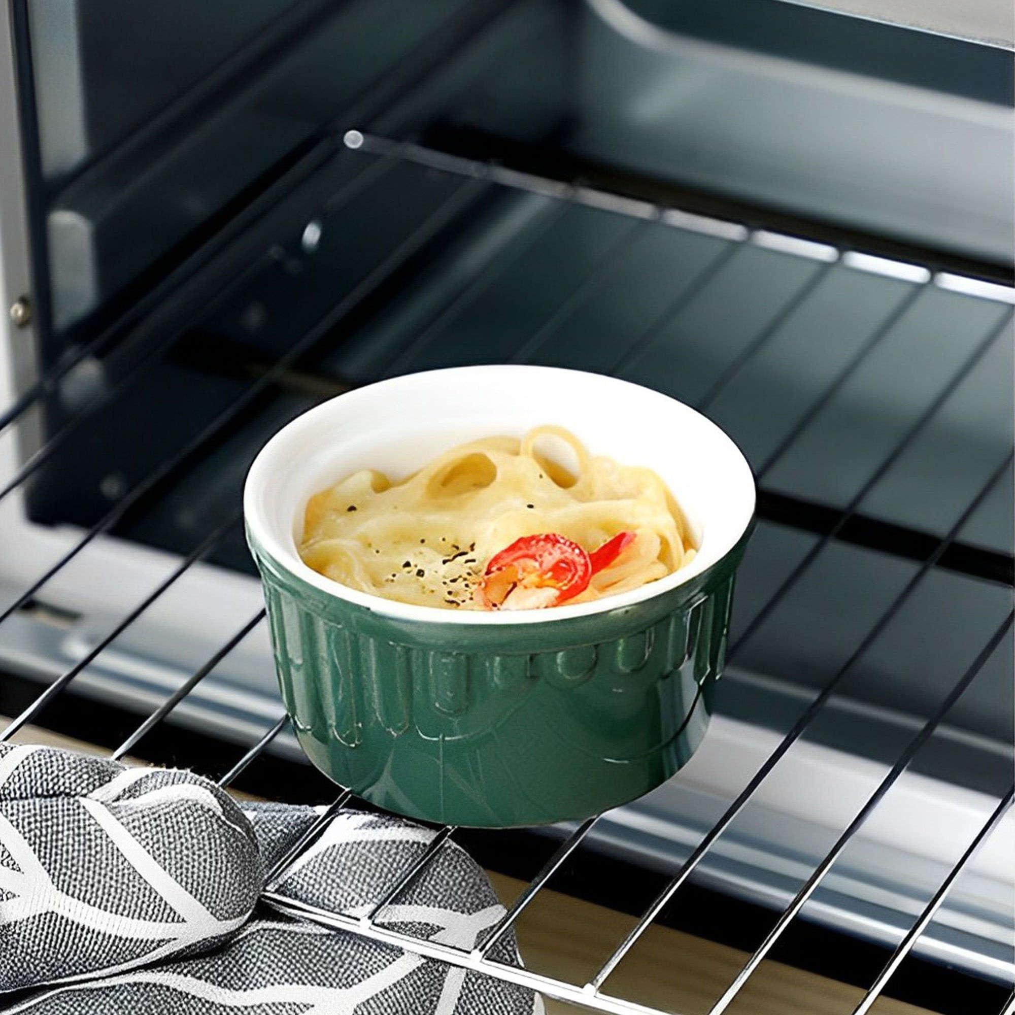 TYMYYS TYMYYS Ramekins 6 Oz Oven Safe, Creme Brulee Ramekins, Souffle Cups, Souffle Dishes For Oven-White-Set of 8