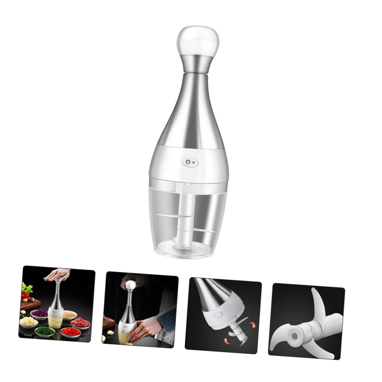 GRIRIW GRIRIW 1pc Mincer Garlic Cutter Electric Mixer Meat Crusher Handheld Mixer Babyfood Food Maker Grinder Manual Garlic Onion Mixer Electric Slicer Vegetable Cutter Ginger Pp White