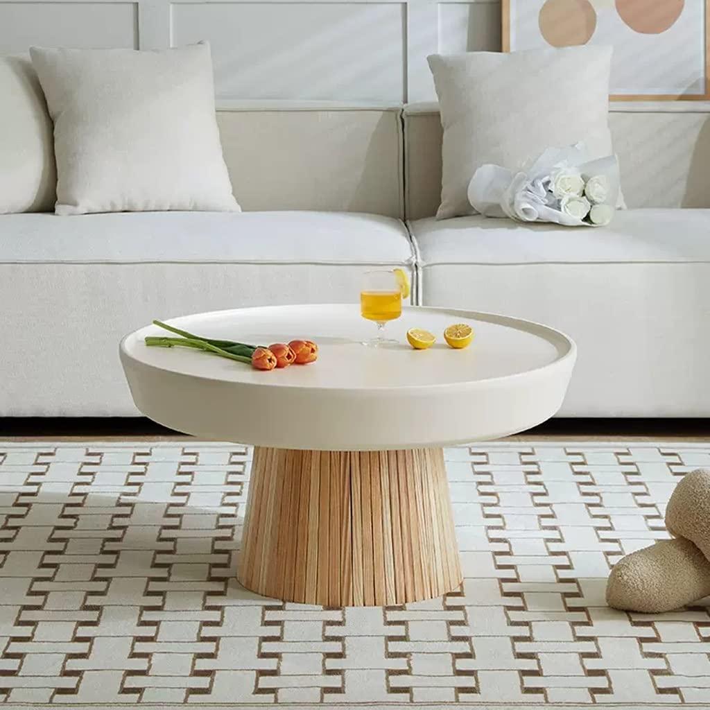 TOOSII Tea Table for Living Room Nordic Small Coffee Table Living Room Home Small Apartment Round Coffee Table Simple Modern Coffee Table Coffee Table