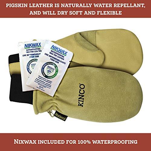 Kinco Kinco - Premium Leather Work and Ski Mitt with Nikwax Waterproof Wax, (901T)