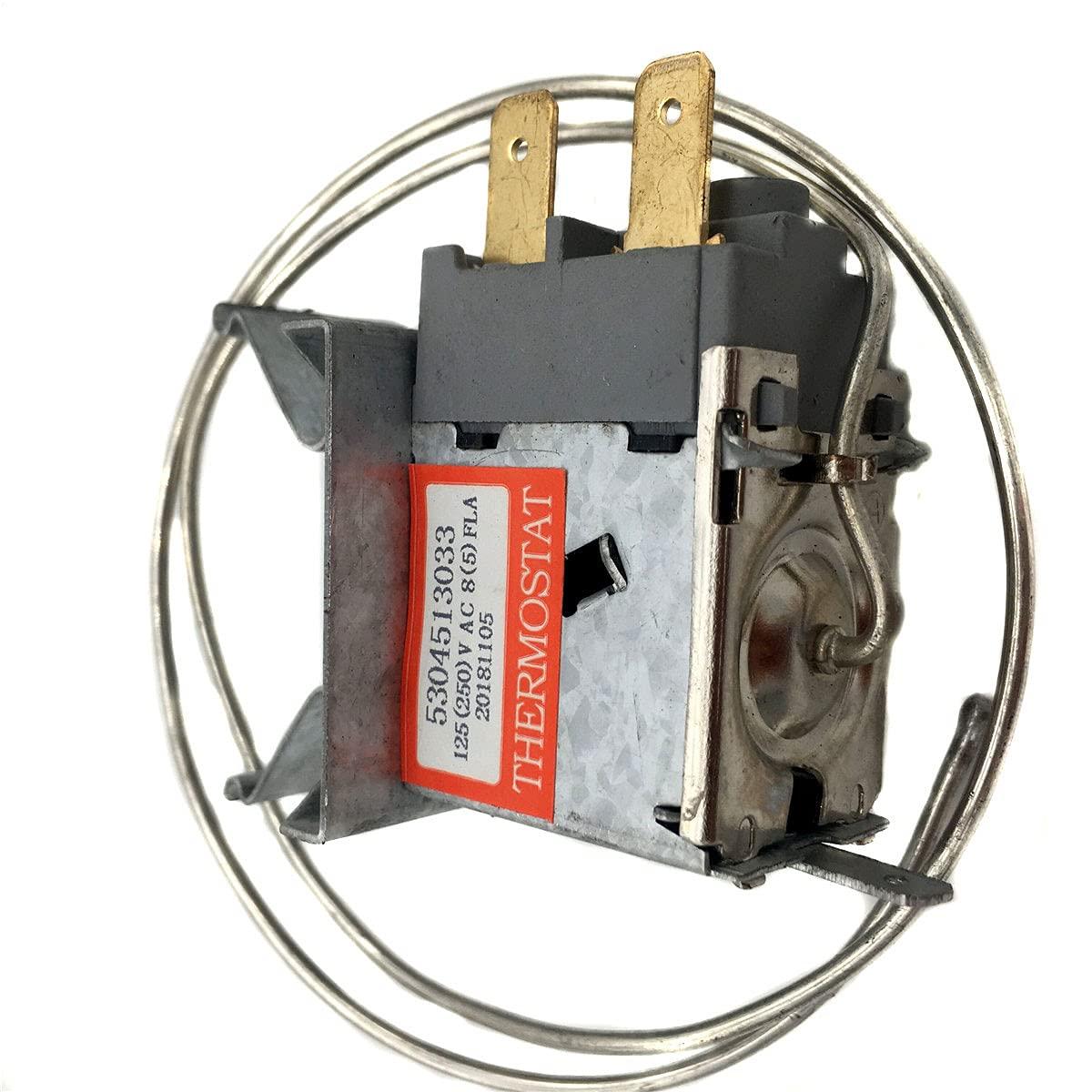 iRomehony 5304513033 Refrigerator Temperature Control Thermostat Replacement for 216715200, 216715201, 216715203, 297053873, AP6284905, PS12365300 Fit for Frigidaire Ken-more Freezer