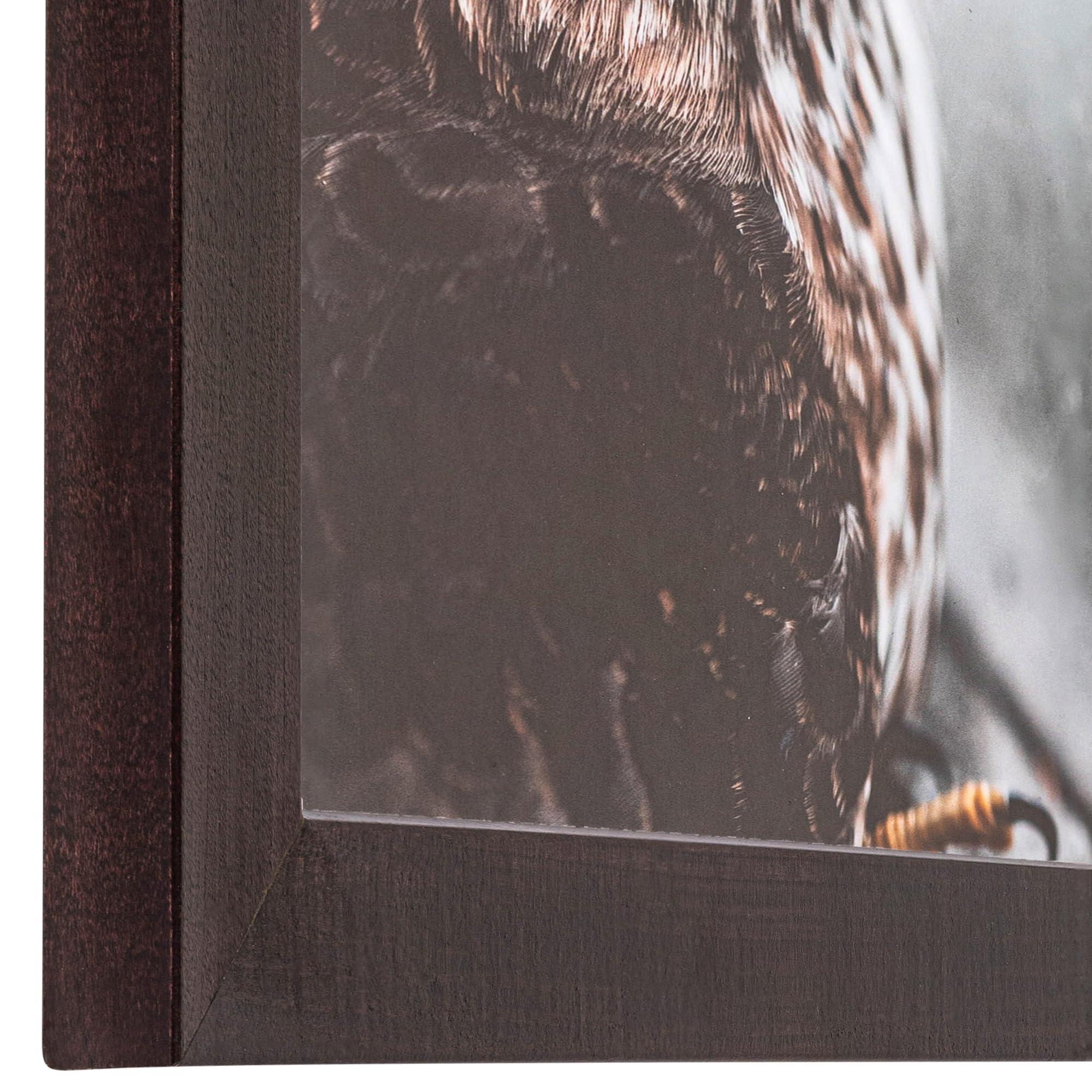 ArtToFrames ArtToFrames 10x13 CM / 3.94x5.12 INCH Red Picture Frame, This 1.25 Inch Custom Wood Poster Frame is Cherry - Comes with Regular Glass and Corrugated Backing (CMWOM0066-71206-YCHY-10x13)