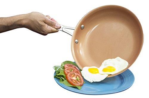 GOTHAM STEEL Gotham Steel Ceramic and Titanium Nonstick Fry Pans, Grey, 11"