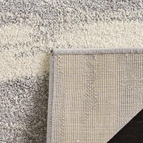 Safavieh SAFAVIEH Adirondack Collection Area Rug - 6\' x 9\', Grey & Cream, Modern Wave Distressed Design, Non-Shedding & Easy Care, Ideal for High Traffic Areas in Living Room, Bedroom (ADR125B)
