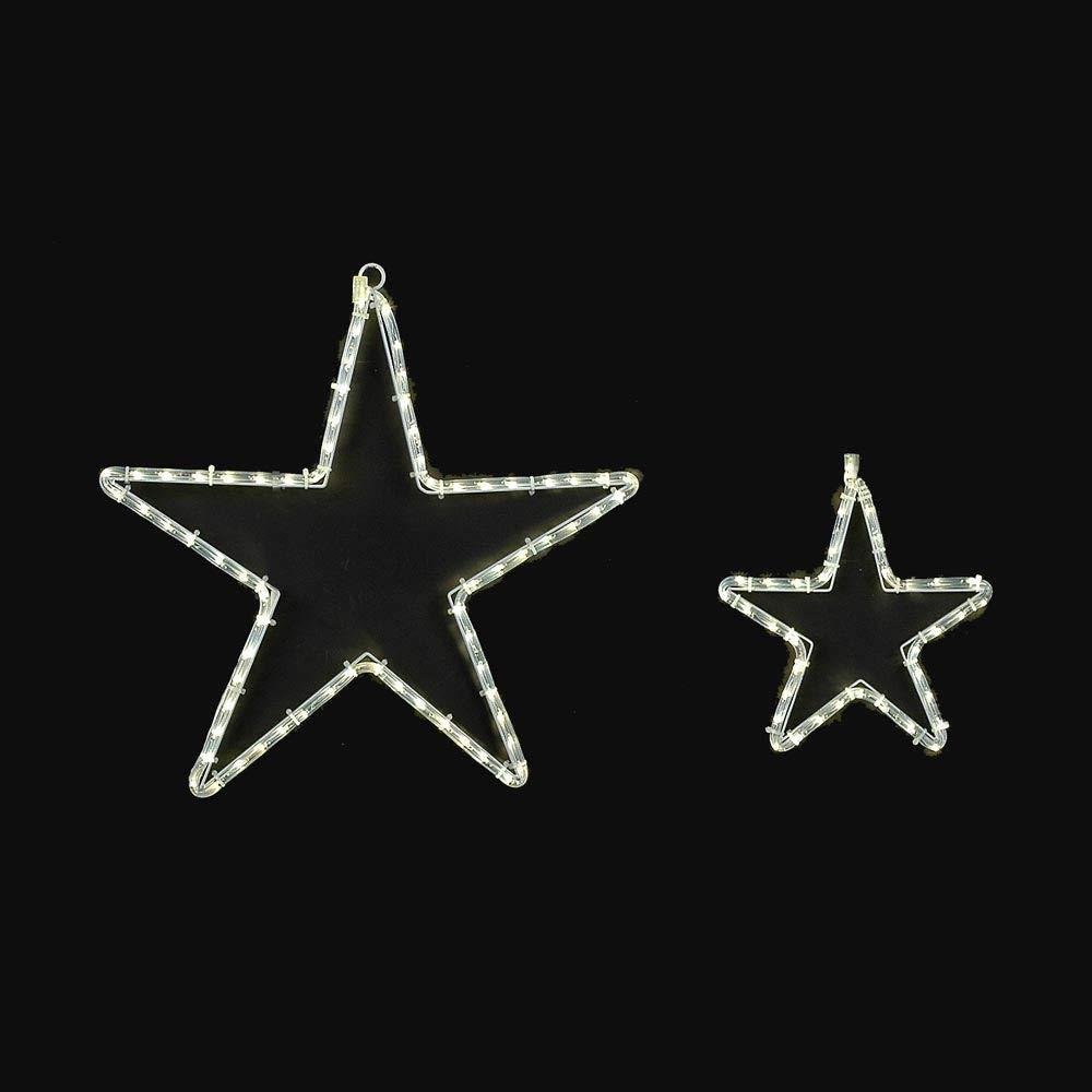 Novelty Lights Novelty Lights LED Warm White Star Rope Light Motif Sculpture, 12\" Small Star