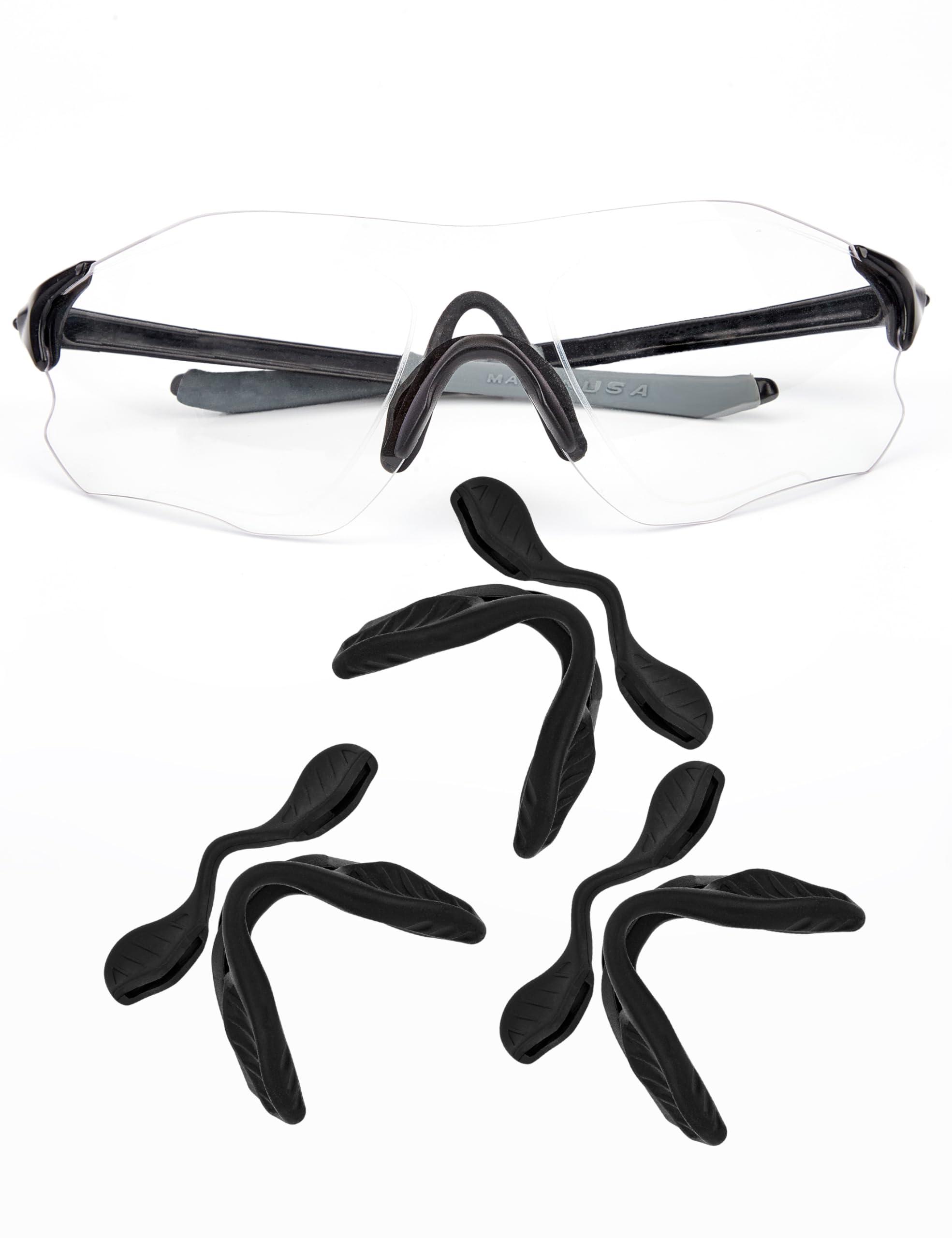 Betterun Betterun Black Replacement Nose Pads Pieces for Oakley EV Zero Path OO9308/EV Zero Pitch OO9383/EV Zero Range OO9327/EV Zero Blades OO9454/EV Zero Stride OO9386/EV Zero Ascend OO9453 Sunglass, 1 Pair