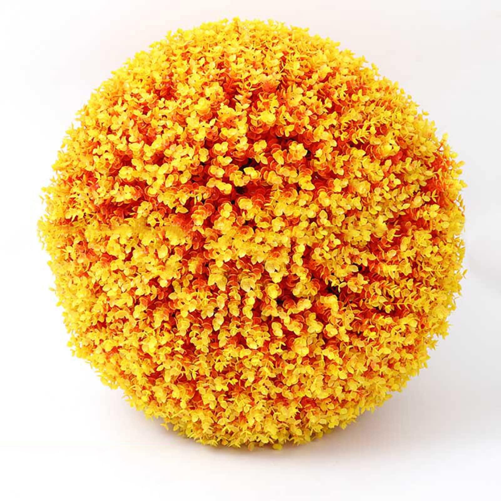 PROUH Artificial Plant Topiary Ball Outdoor 24inch, Round Artificial Plant Topiary Ball, Not Easy Fall Off Artificial Plant Ball for Home Party &Weddings Display Decor Props