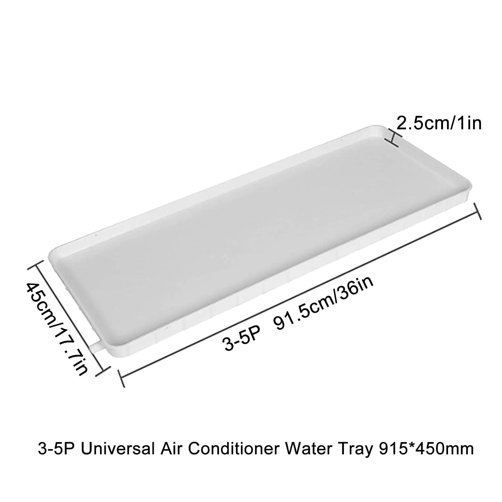 GQMYCDM Condensate Drain Pan Plastic Drip Tray, AC Drip Pan with Drain, Universal Window Air Conditioner Drain Kit, for Indoor/Outdoor Split Air Conditioner Heat Pump Systems(Color:3-5P,Size:Hose 400cm)