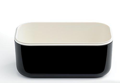 Lekue Lekue Ice Box | Ice Cube Tray For Freezer With Lid & Bin | Made With 100 Percent Platinum Silicone | Elegant And Retro Style Ice Cubes | For Cocktails, Ice Tea & Coffee And More | Black