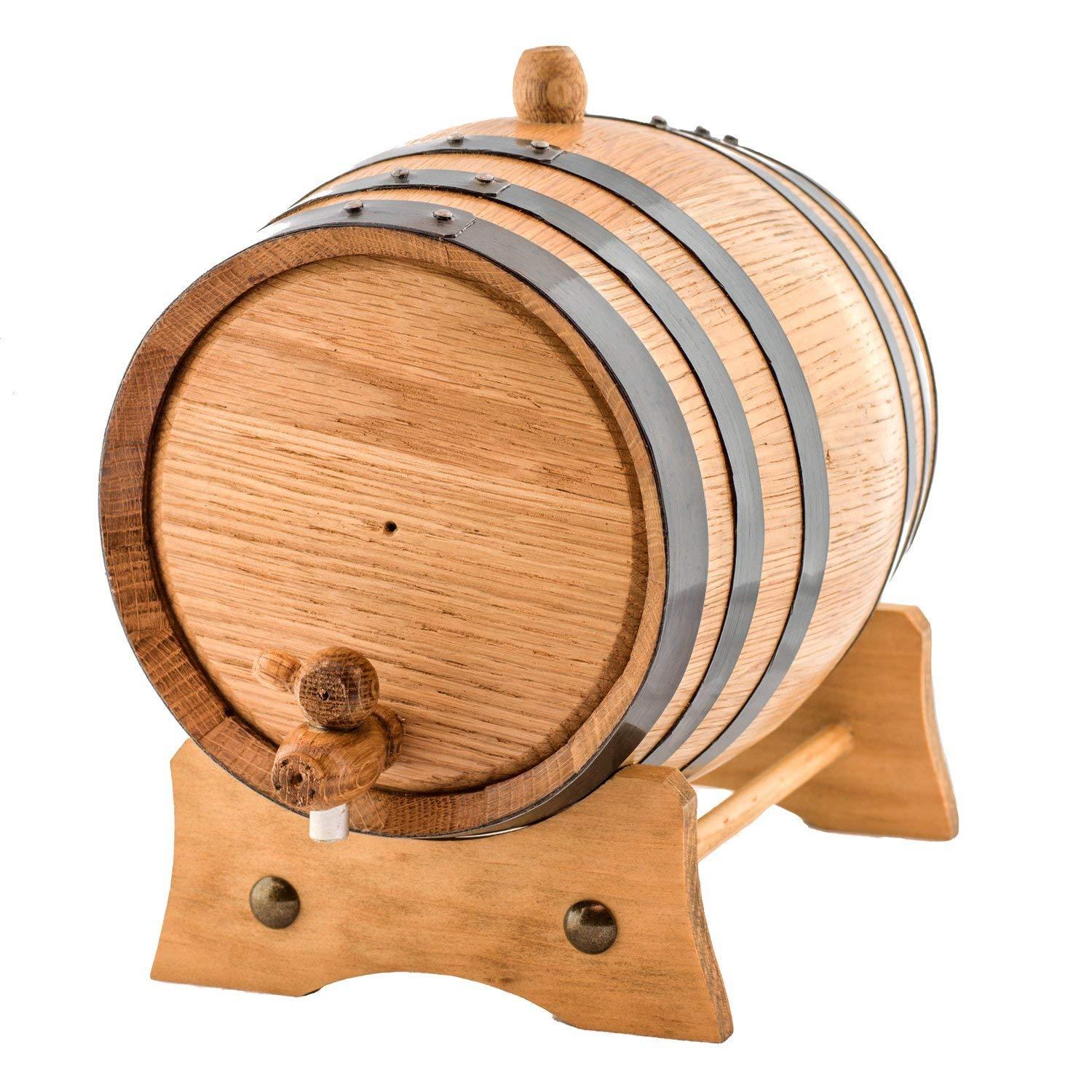 Sofia's Findings Sofia's Findings 2 Liters American Oak Aging Whiskey Barrel | Age Your own Tequila, Whiskey, Rum, Bourbon, Wine - 2 Liter or .53 Gallons