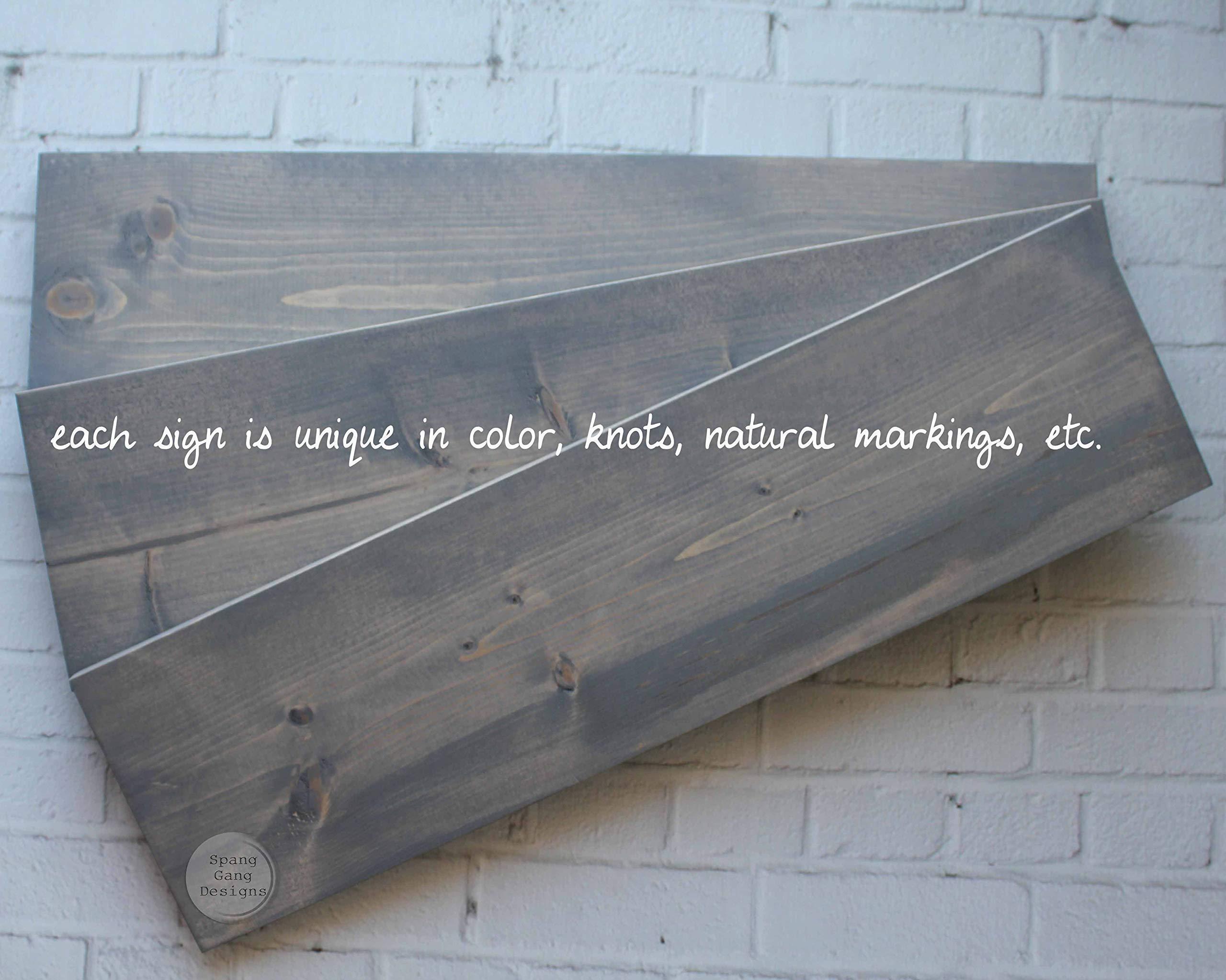 Spang Gang Blended and Blessed Family Sign | Gift for Blended Family | Housewarming Gifts | 20\" x 6\" Wood Sign | Personalized with YOUR Names