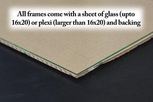 ArtToFrames ArtToFrames 21x30 Inch Gold Picture Frame, This 1.28 Inch Custom Wood Poster Frame is Gold - Comes with Foam Backing 3/16 inch and Regular Acrylic (FBPL0066-81375-YGLD-21x30)
