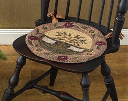 Park Designs Park Designs Willow & Sheep Hooked Chair Pad