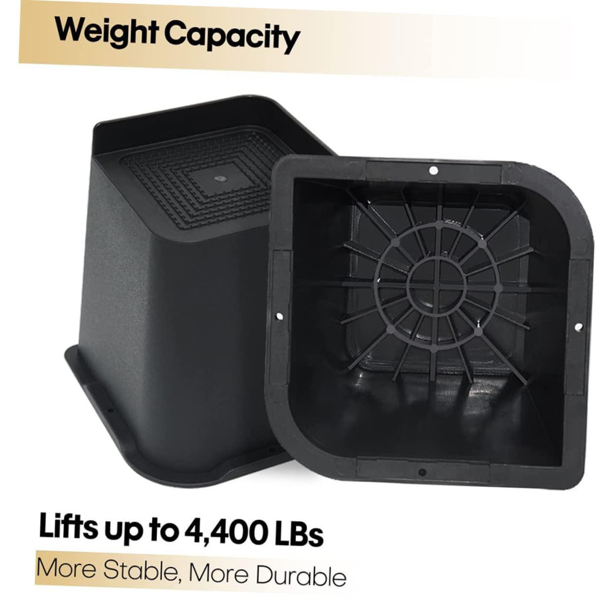 TOKIDNY TOKIDNY 4pcs Furniture Risers Non Slip Bottom for Sofa Couch Chair Bed Ideal Table Lift and Chair Riser for Increased Height