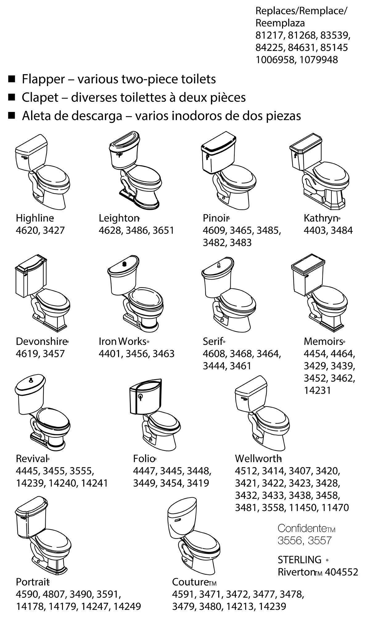 Kohler Kohler (BLUE PART GP85160 FLAPPER WITH FLOAT), 2