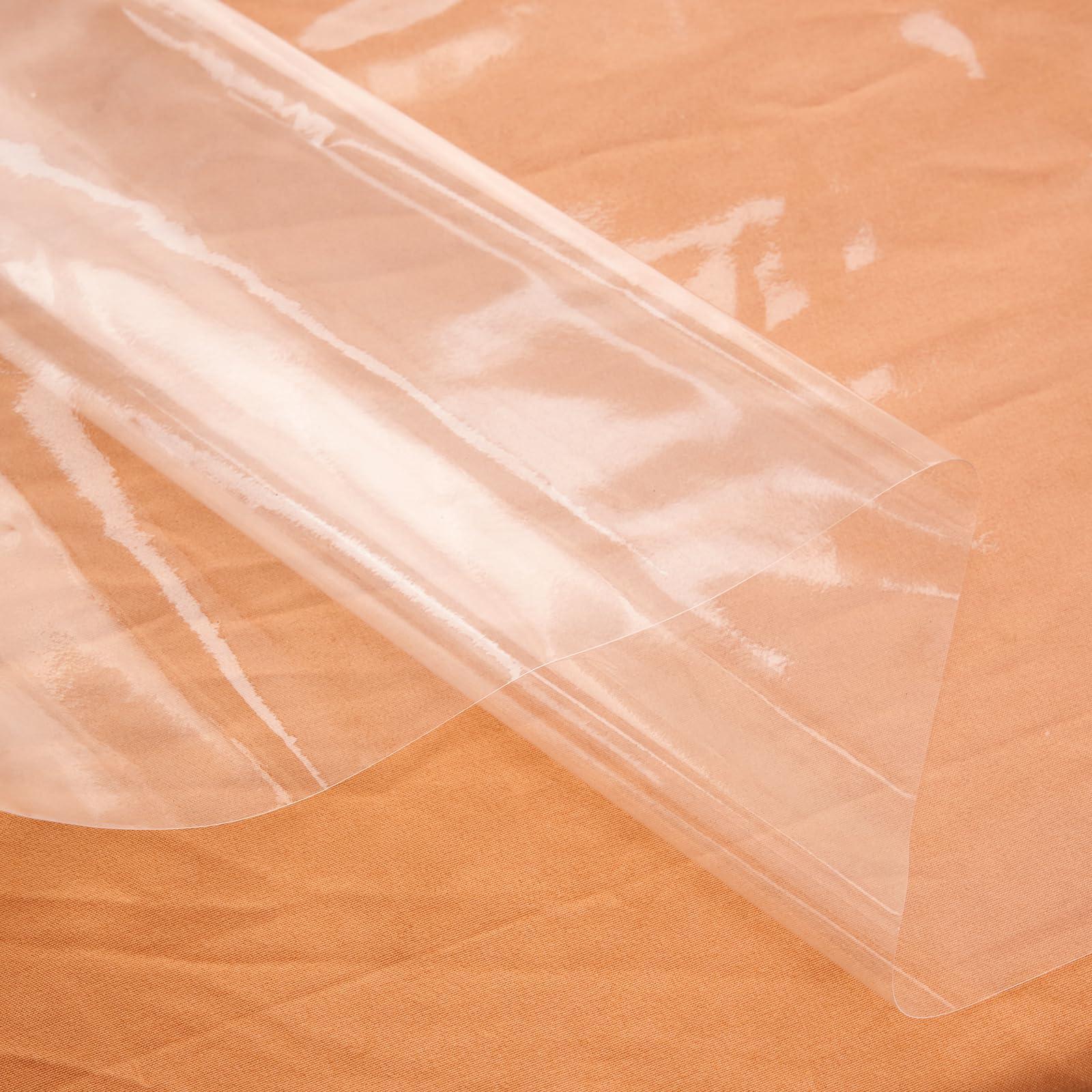 Rawgoodz Rawgoodz Clear Plastic Tablecloth Protector Round 60inch Diameter Waterproof Oilproof Stain Resistant Wipeable Table Cover for Dining Tables