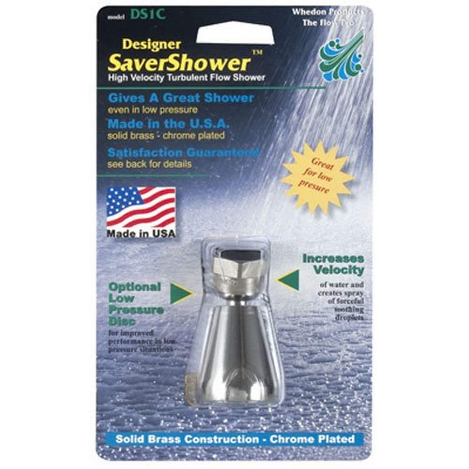 Whedon Products Whedon Designer Saver Shower high velocity shower head in chrome