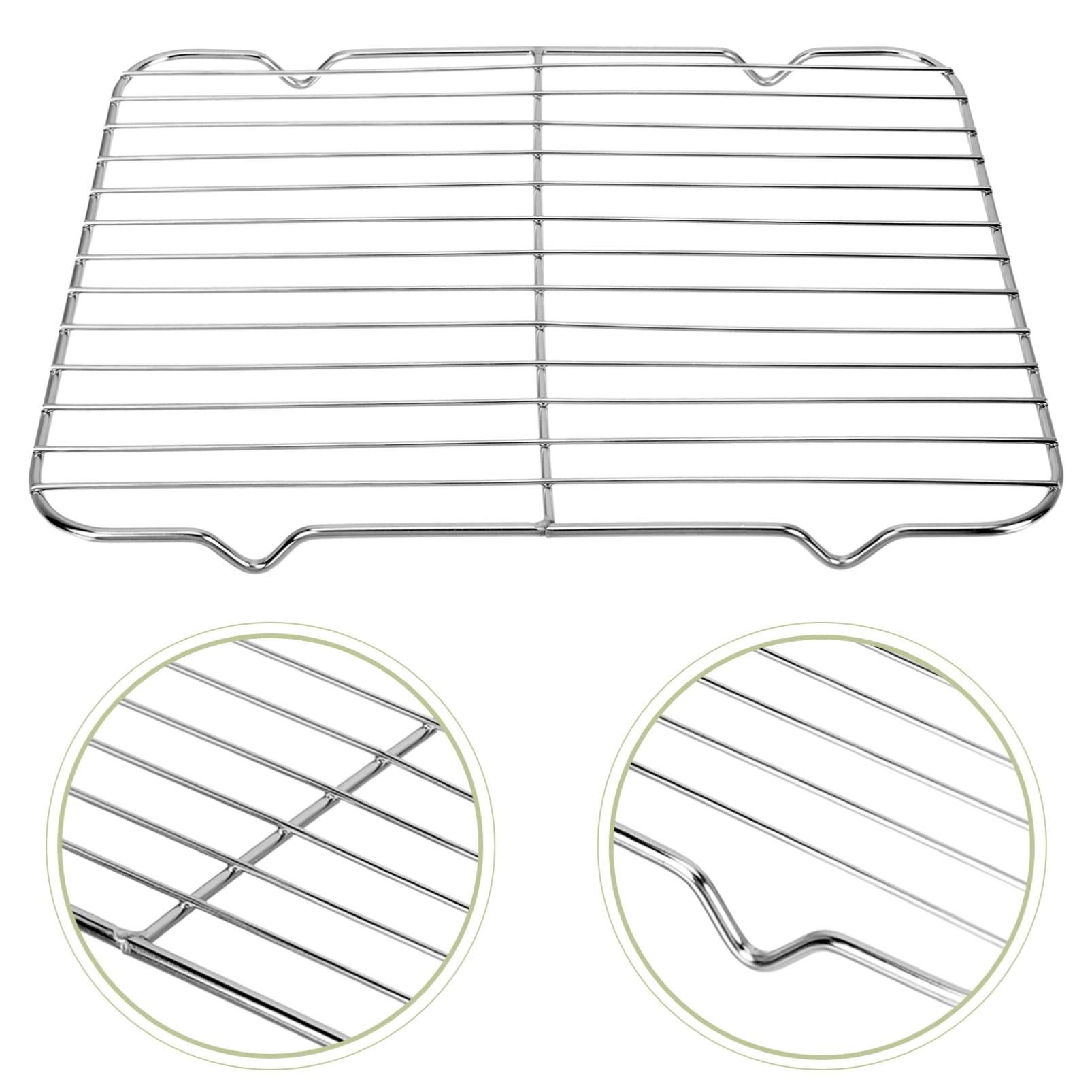 SHERCHPRY SHERCHPRY Bacon Rack Steaming Rack Fries Cooling Rack Grill Rack Baking Pan Oven Drip Pan Oil Draining Rack Wire Rack Frying Oil Filters Rack Stainless Steel Containers Fry Net Cool Net Air