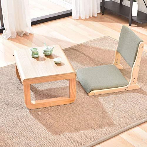 ZHEKUN ZHEKUN Tatami Chair Accent Furniture,Foldable Meditation Floor Chair, Living Room Chair Floor Seat, Portable Japanese Legless Chair,Lazy Sofa for Bay Window Meditation Reading,Balny Chair with Cushion
