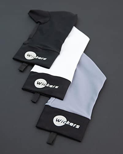 Wickers Wickers Fingerless Athletic Gloves Liners (Large, Gray), Gloves for Winter, Sport Gloves Liner, Lacrosse Glove Liners, Ski Glove Liners, Thin Glove Liners, Gloves Liner, Hockey Gloves Liners