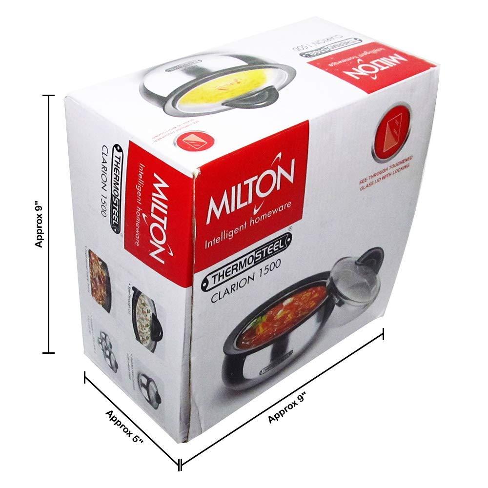 MILTON Milton Thermo Stainless Steel Insulated Casserole Keep Hot / Cold Serving Dish - 1.5 Liter by Milton