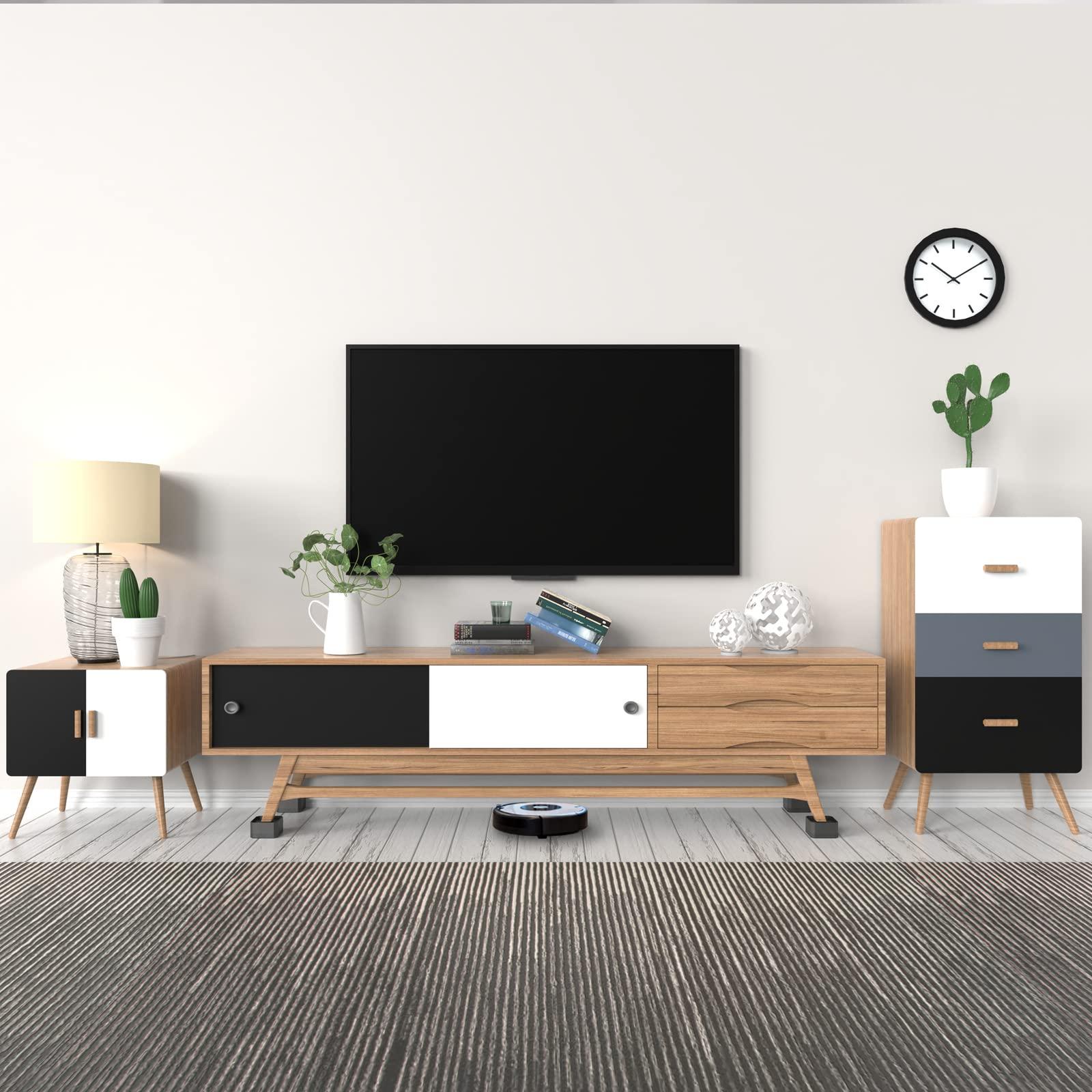 BTSD-home BTSD-home Bed Risers 1.5 or 3 inch Adjustable Furniture Heavy Duty for Couch Desk Sofa Table 4pack