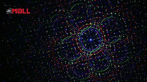 LedMAll LedMall Motion 8 Patterns in 1 Red, Green, and Blue Outdoor Christmas Laser Lights Projector with remote control and Security Lock