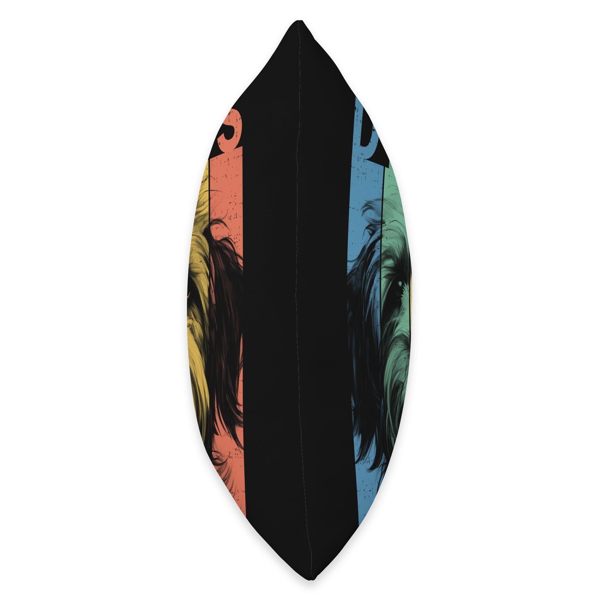 Tibetan Terrier AxisOne1 Tibetan Terrier AxisOne1 The Funny Tibetan Terrier Boss Mom Dad Dog Lover Throw Pillow, 16x16, Multicolor