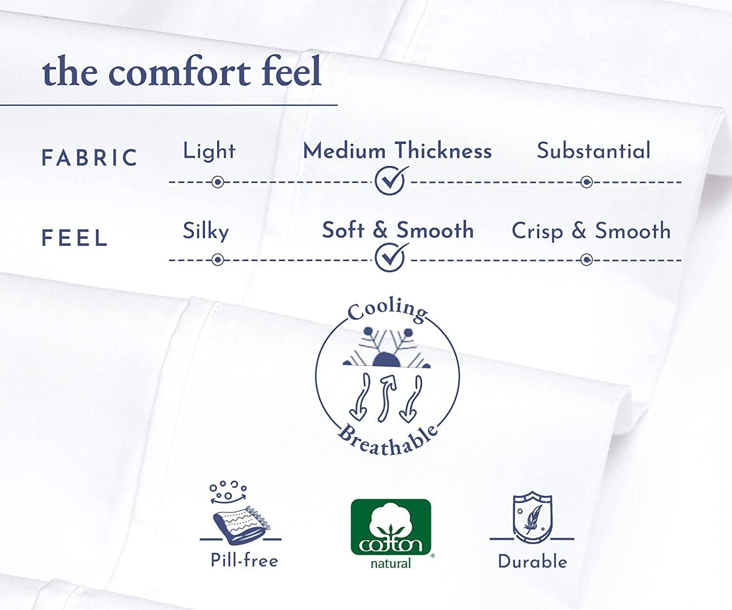 PURE ECO Pure Eco Fitted Sheet Zipper King Size 78\" X 80\" Inches Fit 12\" Deep Pocket Dark Grey, 600 TC 100% Egyptian Cotton Sateen Weave Fitted Sheet Zipper King Size Bed Fitted Sheet Zipper