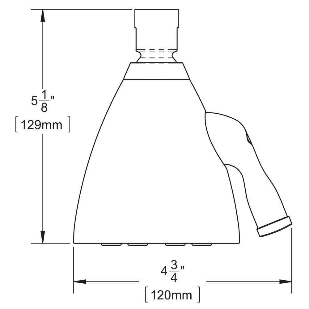 Speakman Speakman S-2251 Signature Icon Anystream Adjustable High Pressure Shower Head - 2.5 GPM Solid Brass Replacement Bathroom Showerhead, Polished Chrome