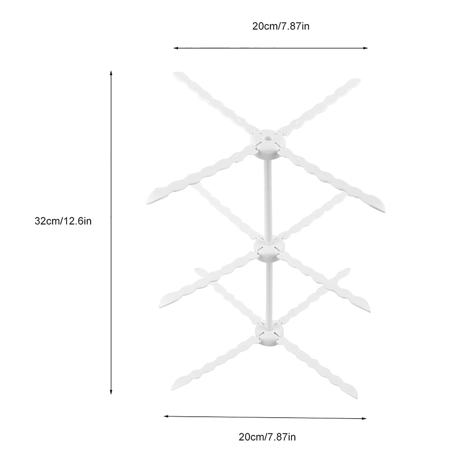 Pilipane Pilipane Foldable Pasta Drying Rack, Plastic Foldable Homemade racy Spaghetti Stand Dryer Noodle Hanger for Kitchen, Fondant Gum Paste Flower Drying, Stable, Easy Storage, Quickly Set Up