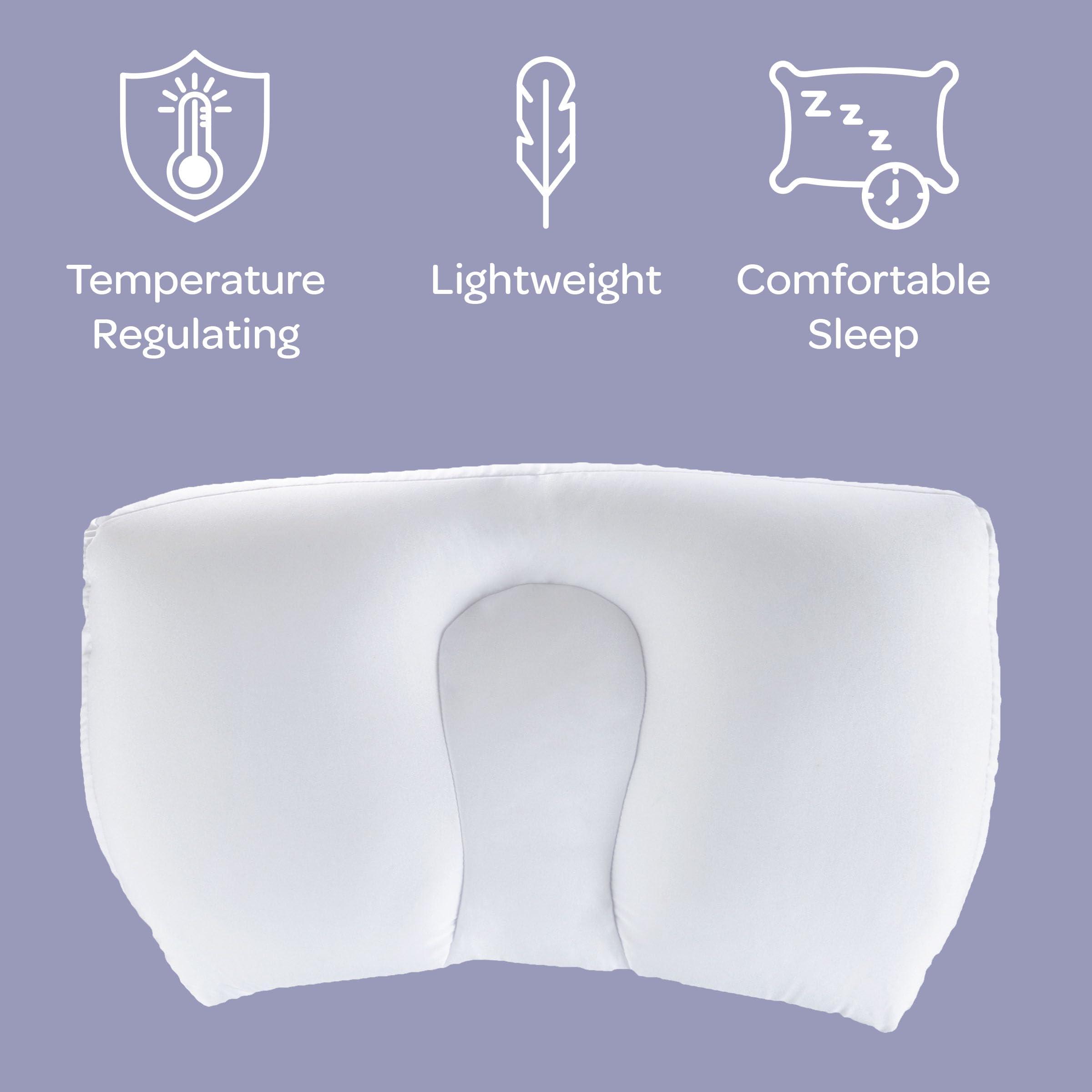 Remedy Remedy, White Microbead Pillow For Sleeping and Travel
