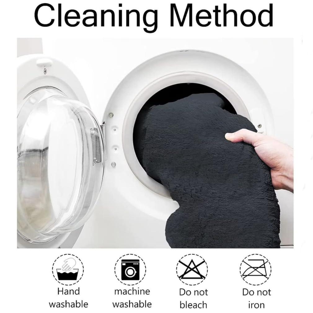 DAUTAI DAUTAI 7Ft Giant Comfy Bean Bag Bed, Giant Beanbag Lazy Sofa for Adult Teen, Round Fluffy Lazy Sofa for Living Room, Living Room Furniture (No Filler),Grey,5FT