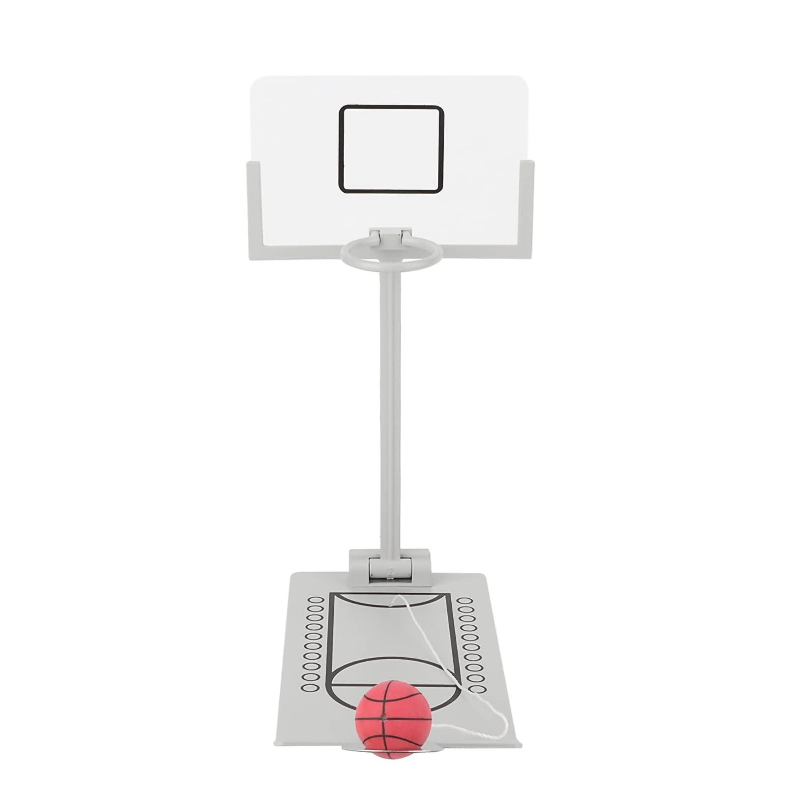 Pilipane Desktop Table Basketball Games Set with Basketball Court,Mini Basketball Hoop, Move Basket, Light and Score Fun Sports Novelty Toy for Birthday Gifts, Mini Basketball Hoop,Desktop Table Basketbal