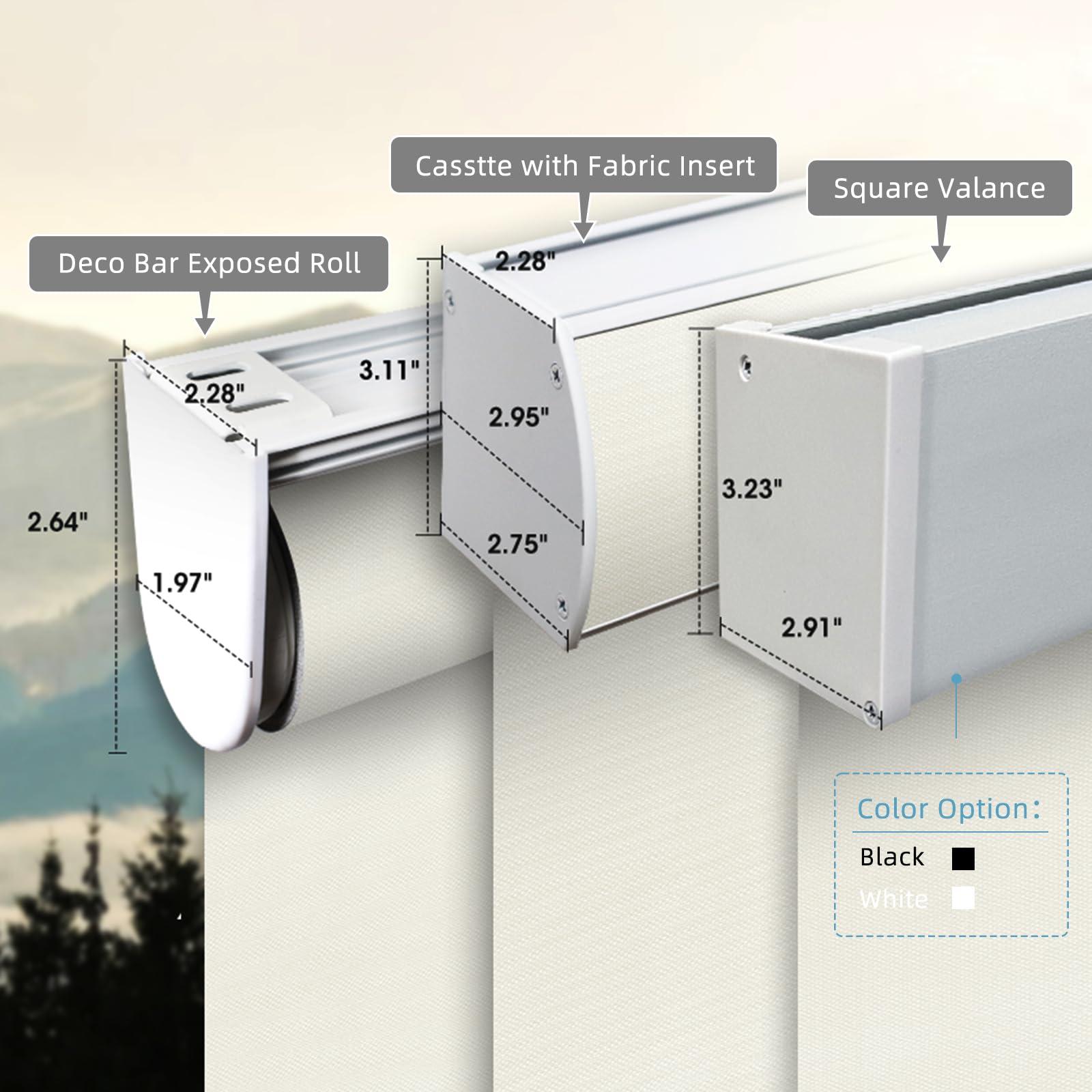 SmartWings SmartWings Motorized Blinds Compatible with Alexa and Google, Automatic Z-Wave/Zigbee Smart Shades with Remote, 100% Blackout Roller Shade, Customized Vinyl Waterproof Blind, Beige