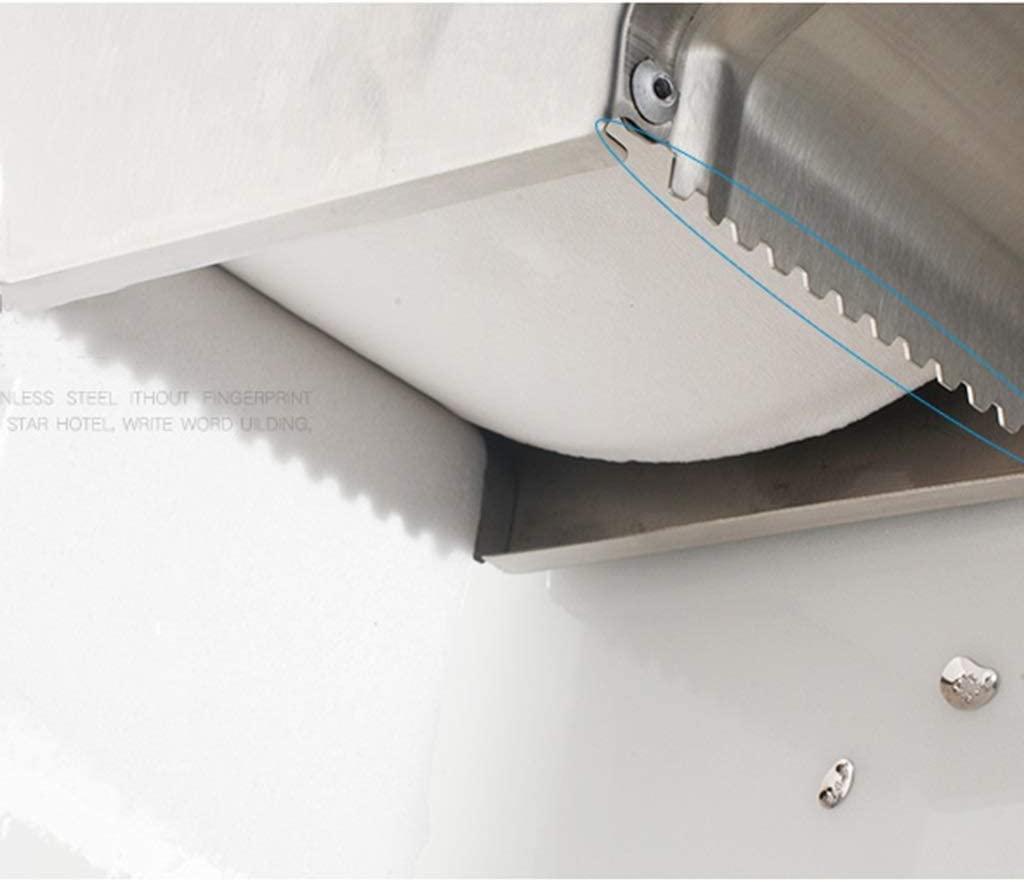 BKEKM Paper Towel Dispensers Wall-Mounted Paper Towel Dispenser Stainless Steel Waterproof Hand Towel Dispenser Commercial with Lock Paper Towel Holders Fashion