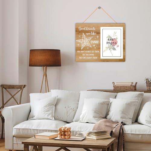 Itsoly Itsoly Good Friends Photo Frame, Good Friends Picture Frame, Unique Birthday Gift for Friends, Graduation Gifts for Her Him, Going Away Gifts for Friends Photo 4x6Inch12P119