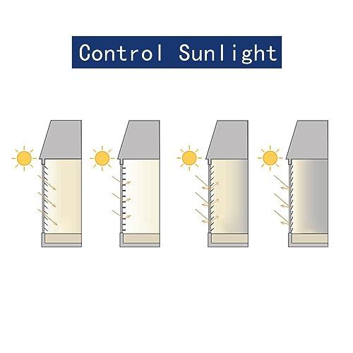 Amingrui Horizontal Window Blinds -No Drill Cordless, Light Filtering 1'' Shades for Windows, Easy-Install White Aluminum Blinds. Good for Kitchen, Bathroom, Bedroom-52 1/2"W x 70"H,Custom Size (Wide 12"~60")