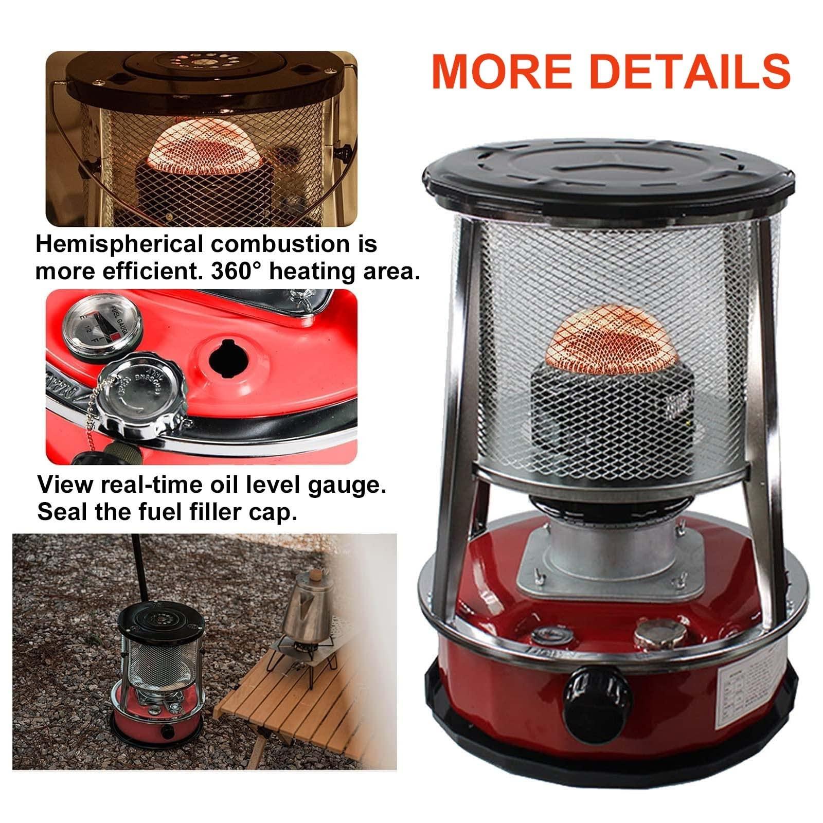 CXLL Mini Kerosene Heater, Indoor Non Electric Heater, Small Kerosene Heater for Camping, Handle Design, Easy to Carry Kerosene Stove, Cotton Wick Good Burn, Can Be Used Indoors and Outdoors