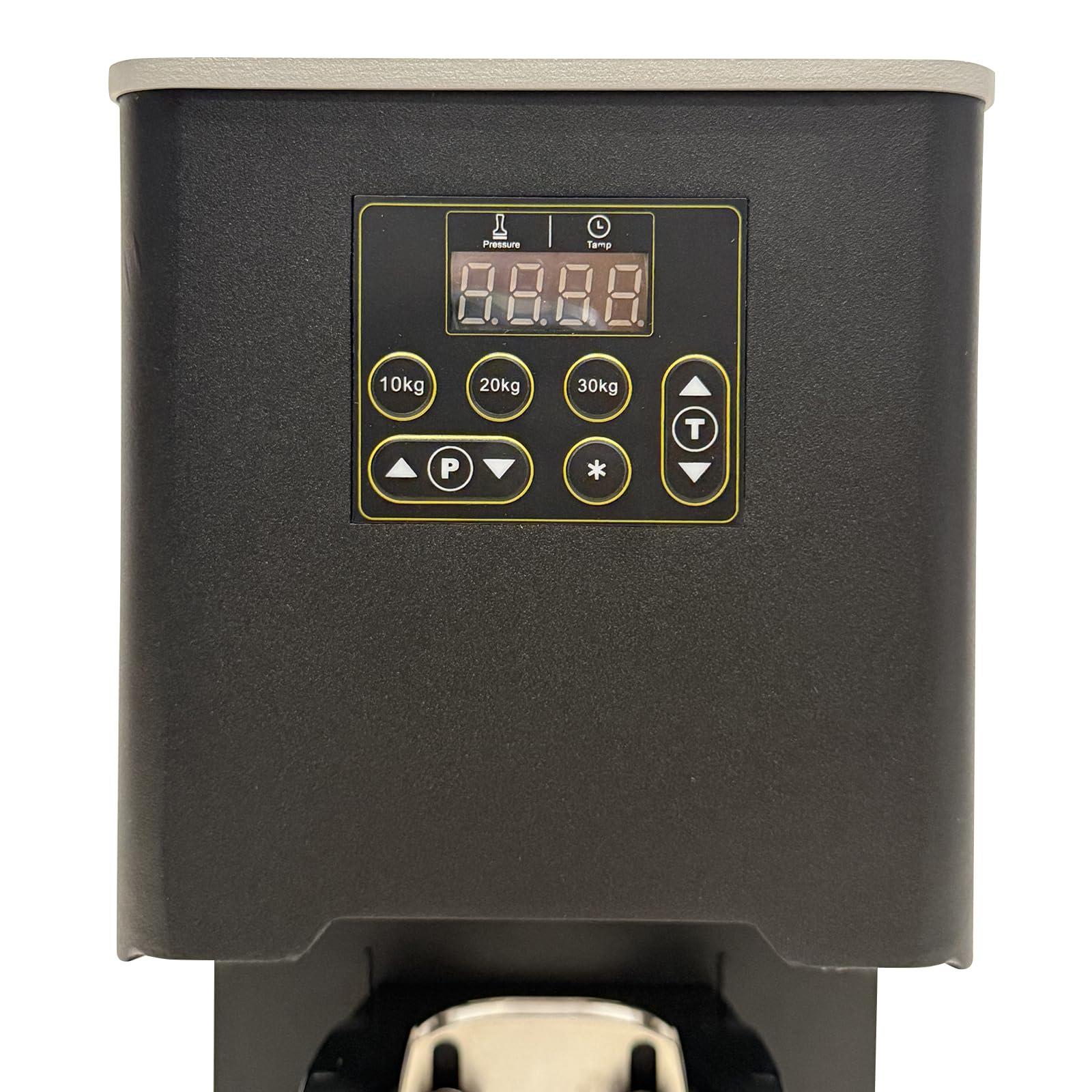 B&Q Electronic Automatic Coffee Tamper Machine - Precision Press for Perfect Espresso for Home & Commercial. Adjustable Pressure, Multi-Tamp, Hands Free Operation, Height Adjustable for Wide Range (Black)