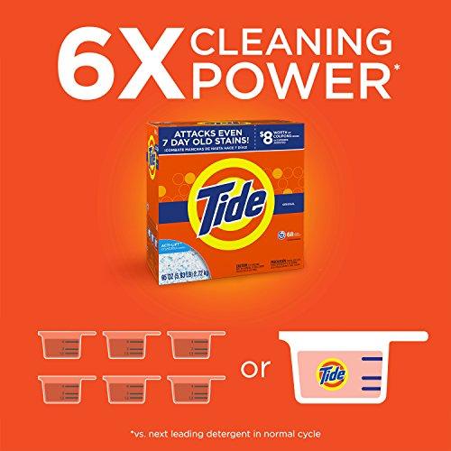 Tide Tide Original HE Turbo Powder Laundry Detergent, 68 Loads, 95 Oz